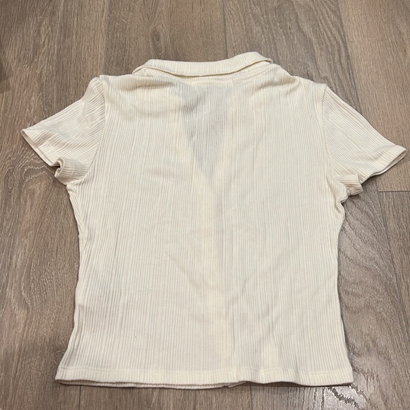Oak + Fort — short sleeve button top - Picture 3 of 4